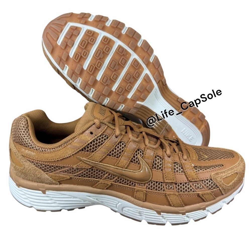 Size 8 Nike P-6000 SE‎ "Flax" Shoes HF0015-201 Brown Suede Men's New Comfort